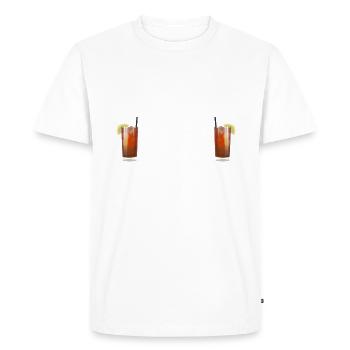Cadeaux pour amateurs de thé sucré - T-shirt Premium bio Homme - blanc - Devant - Nico (187cm)