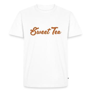Cadeaux pour amateurs de thé sucré - T-shirt Premium bio Homme - blanc - Devant - Nico (187cm)
