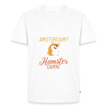 Hamster Lover Hamster Gift - Men's Premium Organic T-Shirt - white - Front - Nico (187cm)
