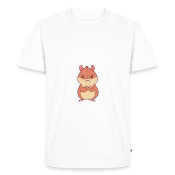 Hamster Lover Hamster Gift - Men's Premium Organic T-Shirt - white - Front - Nico (187cm)