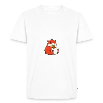 Hamster Lover Hamster Cadeau - T-shirt Premium bio Homme - blanc - Devant - Nico (187cm)