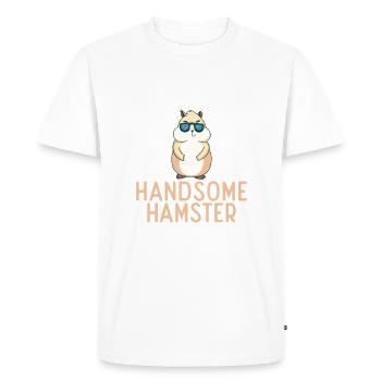Hamster Lover Hamster Gift - Men's Premium Organic T-Shirt - white - Front - Nico (187cm)