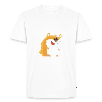 Hamster Lover Hamster Gift - Men's Premium Organic T-Shirt - white - Front - Nico (187cm)