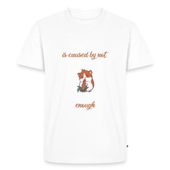 Hamster Lover Hamster Gift - Men's Premium Organic T-Shirt - white - Front - Nico (187cm)