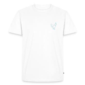 Chicken Gifts Chicken Owner - Men's Premium Organic T-Shirt - white - Front - Nico (187cm)