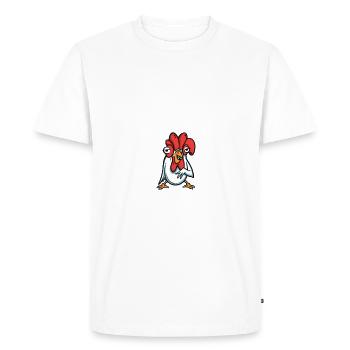 Cadeaux de poulet Propriétaire de poulet - T-shirt Premium bio Homme - blanc - Devant - Nico (187cm)