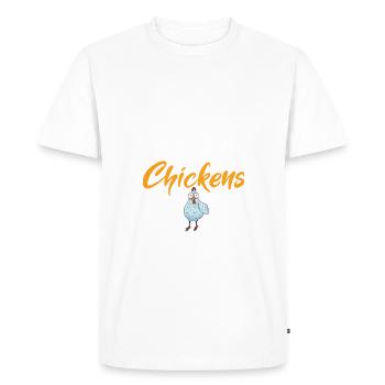 Chicken Gifts Chicken Owner - Men's Premium Organic T-Shirt - white - Front - Nico (187cm)