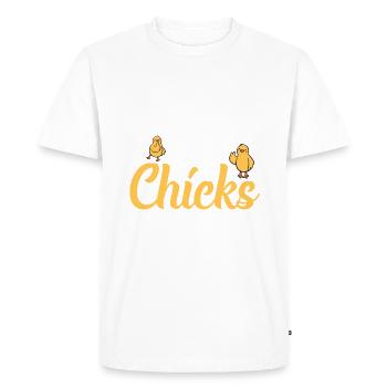 Chicken Gifts Chicken Owner - Men's Premium Organic T-Shirt - white - Front - Nico (187cm)
