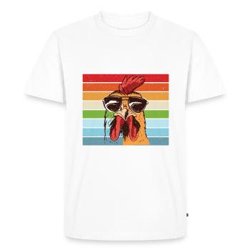 Chicken Gifts Chicken Owner - Men's Premium Organic T-Shirt - white - Front - Nico (187cm)