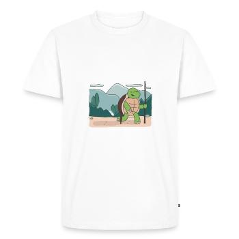 Turtle Owner Gift Turtle Lover - Men's Premium Organic T-Shirt - white - Front - Nico (187cm)