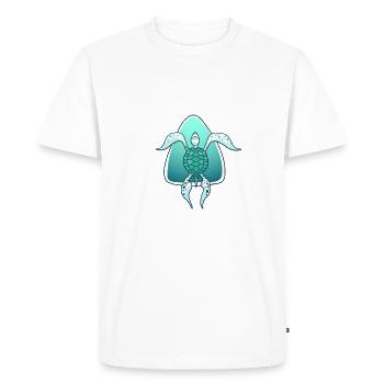 Turtle Owner Gift Turtle Lover - Men's Premium Organic T-Shirt - white - Front - Nico (187cm)