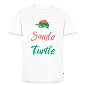 Turtle Owner Gift Turtle Lover - Men's Premium Organic T-Shirt - white - Front - Nico (187cm)