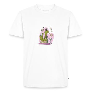 Turtle Owner Gift Turtle Lover - Men's Premium Organic T-Shirt - white - Front - Nico (187cm)