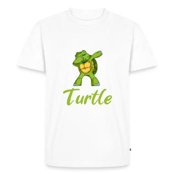 Turtle Owner Gift Turtle Lover - Men's Premium Organic T-Shirt - white - Front - Nico (187cm)