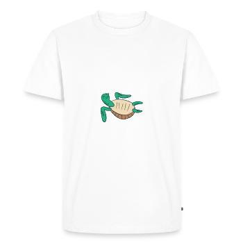 Turtle Owner Gift Turtle Lover - Men's Premium Organic T-Shirt - white - Front - Nico (187cm)