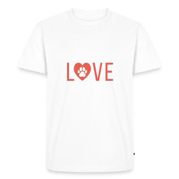 Dog Owner Gift Dog Lover - Men's Premium Organic T-Shirt - white - Front - Nico (187cm)