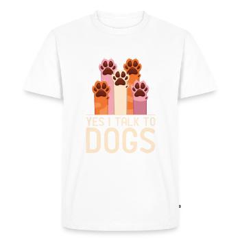 Dog Owner Gift Dog Lover - Men's Premium Organic T-Shirt - white - Front - Nico (187cm)