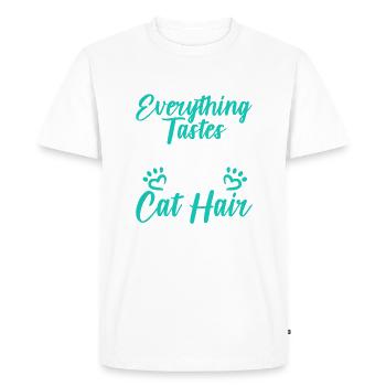 Gift Cat Owner Cat Gift - Men's Premium Organic T-Shirt - white - Front - Nico (187cm)