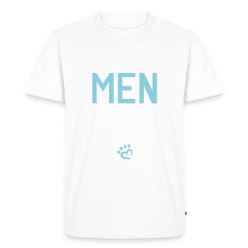 Gift Cat Owner Cat Gift - Men's Premium Organic T-Shirt - white - Front - Nico (187cm)