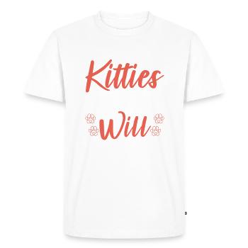 Gift Cat Owner Cat Gift - Men's Premium Organic T-Shirt - white - Front - Nico (187cm)