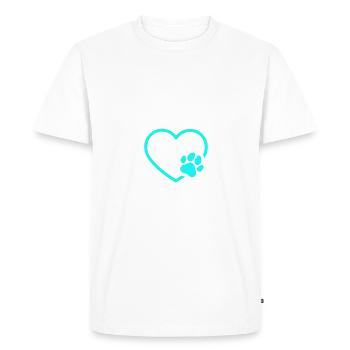 Gift Cat Owner Cat Gift - Men's Premium Organic T-Shirt - white - Front - Nico (187cm)