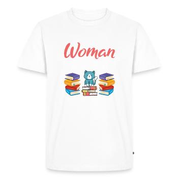Gift Cat Owner Cat Gift - Men's Premium Organic T-Shirt - white - Front - Nico (187cm)