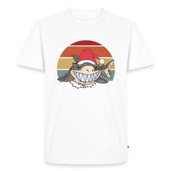 Cadeau de requin Amoureux des requins - T-shirt Premium bio Homme - blanc - Devant - Nico (187cm)