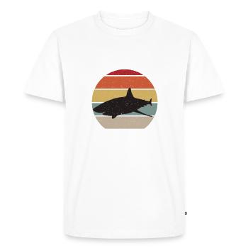 Cadeau de requin Amoureux des requins - T-shirt Premium bio Homme - blanc - Devant - Nico (187cm)