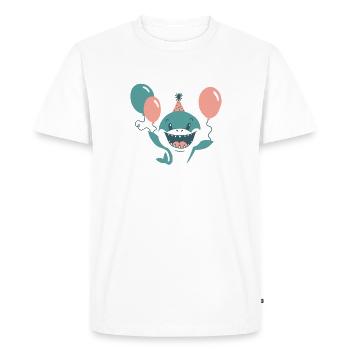 Cadeau de requin Amoureux des requins - T-shirt Premium bio Homme - blanc - Devant - Nico (187cm)