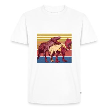 Cadeau de dinosaure Dino Lover Cadeau - T-shirt Premium bio Homme - blanc - Devant - Nico (187cm)