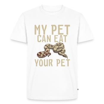 Snake Gift Snake Lover - Men's Premium Organic T-Shirt - white - Front - Nico (187cm)