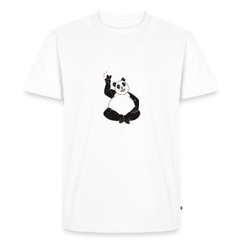 Panda Gifts Panda Lover - Men's Premium Organic T-Shirt - white - Front - Nico (187cm)