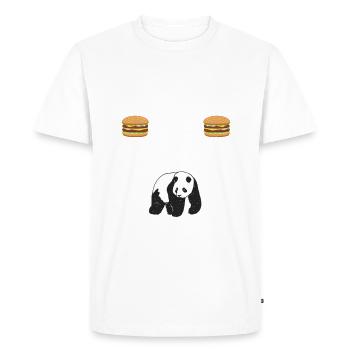 Panda Gifts Panda Lover - Men's Premium Organic T-Shirt - white - Front - Nico (187cm)