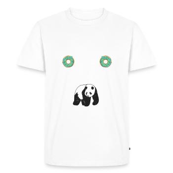 Panda Gifts Panda Lover - Men's Premium Organic T-Shirt - white - Front - Nico (187cm)