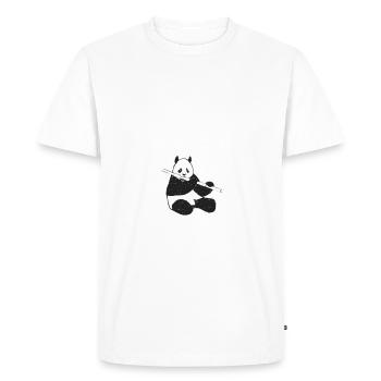 Panda Gifts Panda Lover - Men's Premium Organic T-Shirt - white - Front - Nico (187cm)