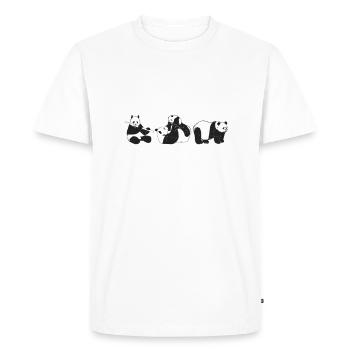 Panda Gifts Panda Lover - Men's Premium Organic T-Shirt - white - Front - Nico (187cm)