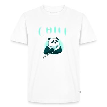 Panda Gifts Panda Lover - Men's Premium Organic T-Shirt - white - Front - Nico (187cm)