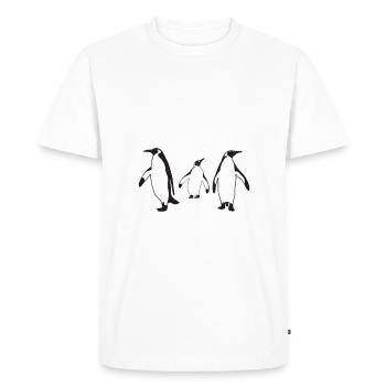 Penguin Lover Penguin Gifts - Men's Premium Organic T-Shirt - white - Front - Nico (187cm)