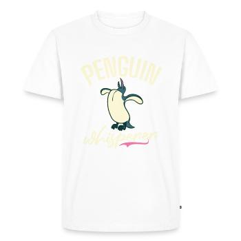 Penguin Lover Penguin Gifts - Men's Premium Organic T-Shirt - white - Front - Nico (187cm)