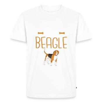 Beagle Gift Beagle Owner - Men's Premium Organic T-Shirt - white - Front - Nico (187cm)