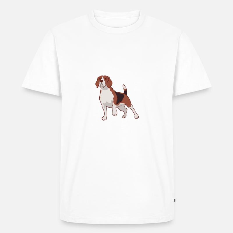 Beagle Geschenk Beagle Besitzer - Männer Premium Bio T-Shirt - Weiß