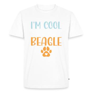 Beagle Gift Beagle Owner - Men's Premium Organic T-Shirt - white - Front - Nico (187cm)
