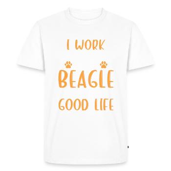 Beagle Gift Beagle Owner - Men's Premium Organic T-Shirt - white - Front - Nico (187cm)
