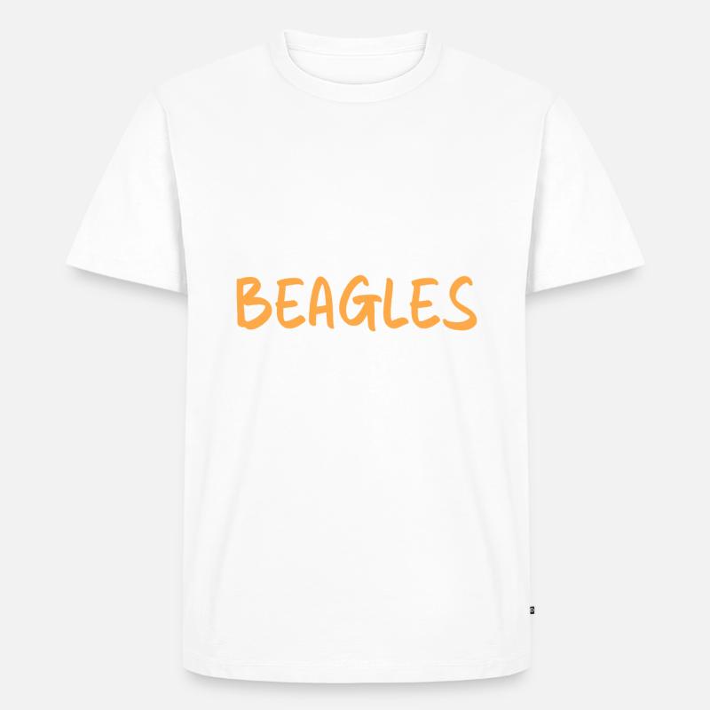 Beagle Geschenk Beagle Besitzer - Männer Premium Bio T-Shirt - Weiß