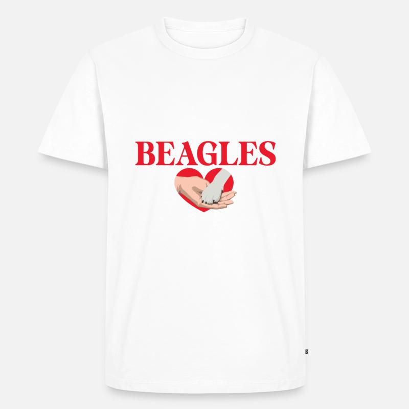 Beagle Geschenk Beagle Besitzer - Männer Premium Bio T-Shirt - Weiß