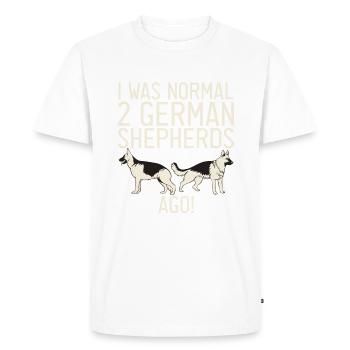 German Shepherd Gifts - Men's Premium Organic T-Shirt - white - Front - Nico (187cm)