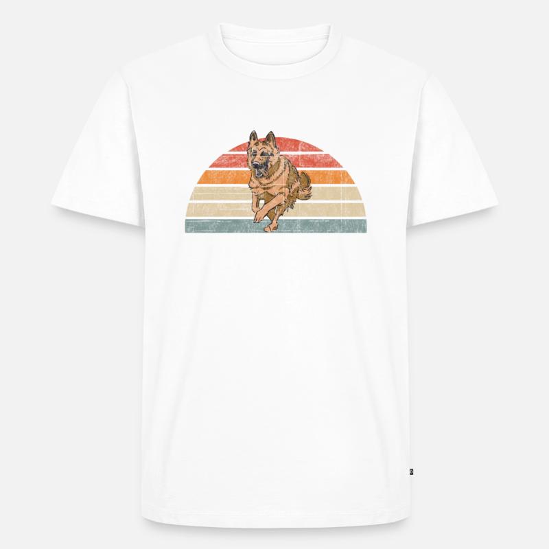 Deutscher Schäferhund Geschenke - Männer Premium Bio T-Shirt - Weiß