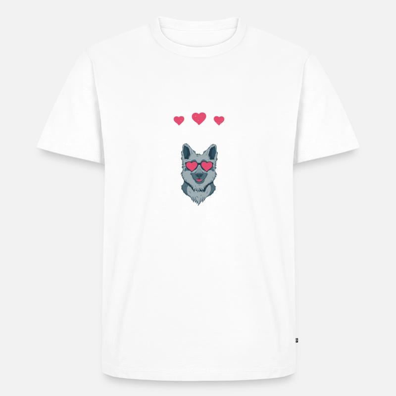 Deutscher Schäferhund Geschenke - Männer Premium Bio T-Shirt - Weiß
