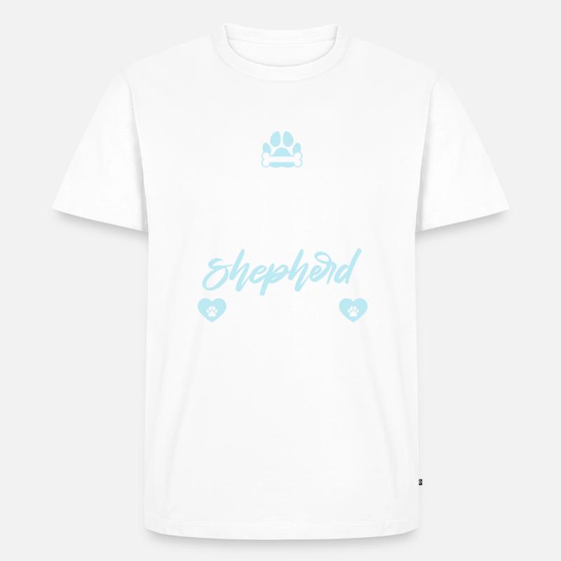 Deutscher Schäferhund Geschenke - Männer Premium Bio T-Shirt - Weiß