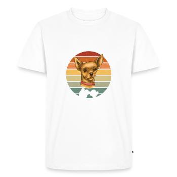 Chihuahua Cadeaux Chihuahua Propriétaire - T-shirt Premium bio Homme - blanc - Devant - Nico (187cm)